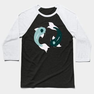 Koi Yin & Yang Baseball T-Shirt